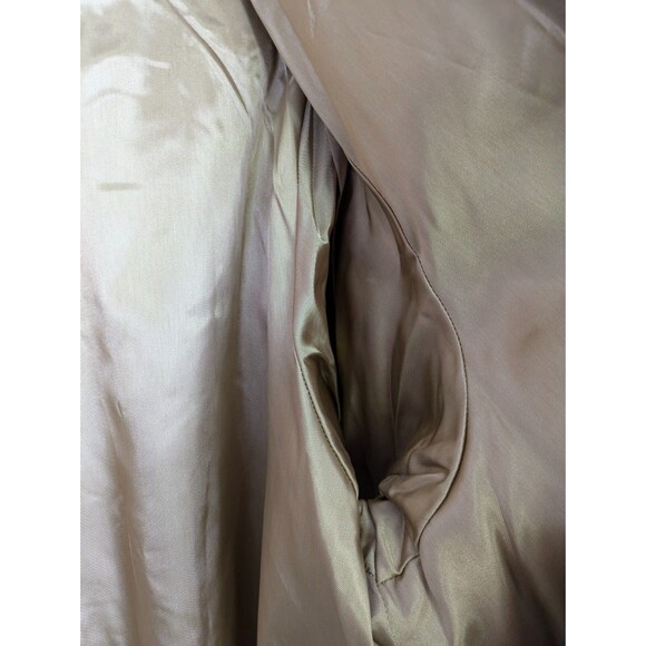 Vintage Dero by Rocco D'Amelio Womens Metallic Gold Leather Coat Large - Picture 7 of 10